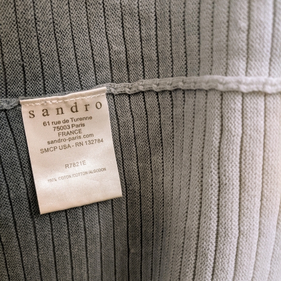 SANDRO fit and flare gradient cotton dress (sz 2) - Picture 4 of 5